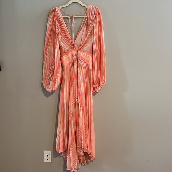 Acler NWT Astone Stripe Midi Dress US 4 - Picture 7 of 9